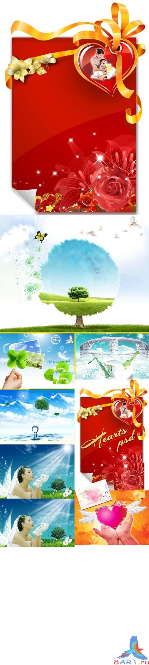 PSD templates - Heart-Spring