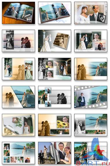 SPC international Photo Album Templates - Wedding