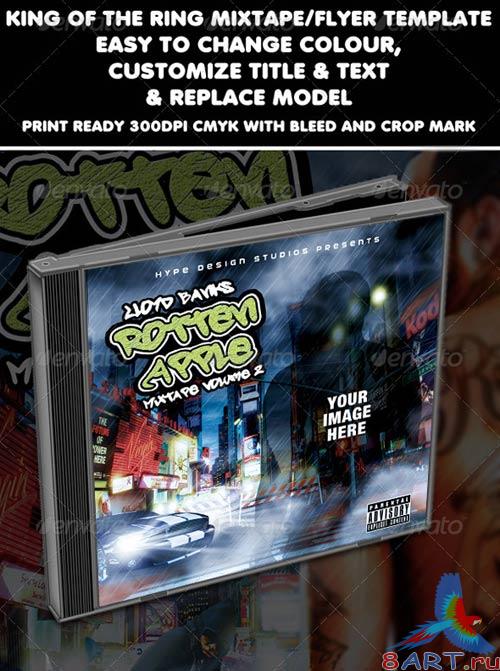 GraphicRiver Rotten Apple Mixtape or Flyer Template GraphicRiver Rotten Apple Mixtape or Flyer Template