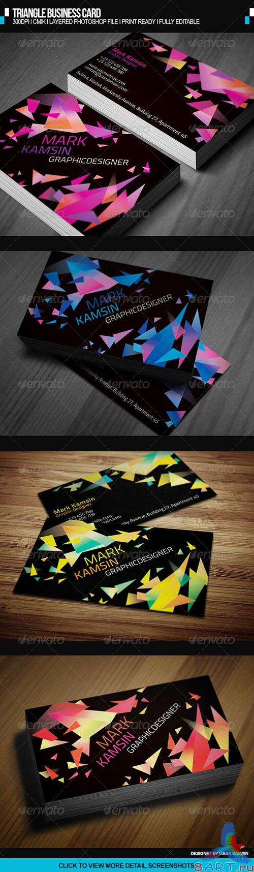 GraphicRiver - Triangle Business Card 2688690 GraphicRiver - Triangle Business Card 2688690