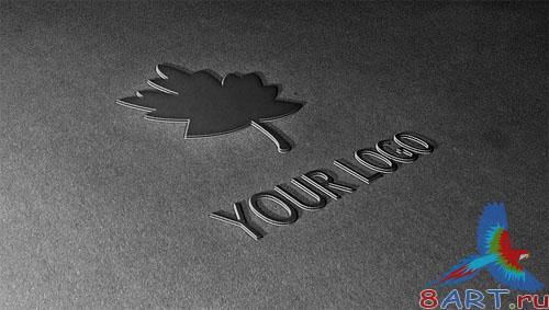 3D Logo Mockup PSD Template