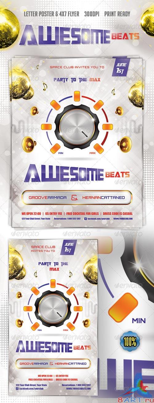 GraphicRiver Awesome Beats Poster & Flyer