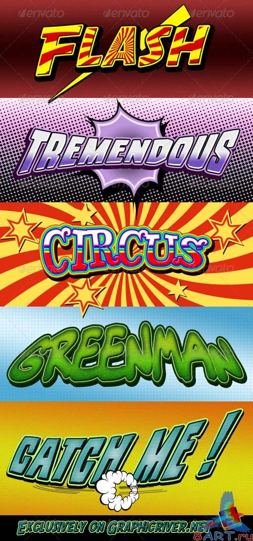 GraphicRiver Cartoon and Comic Book Styles