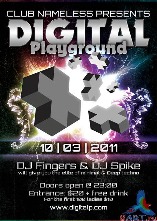 GraphicRiver Modern Club or Party flyers And posters templates GraphicRiver Modern Club or Party flyers And posters templates