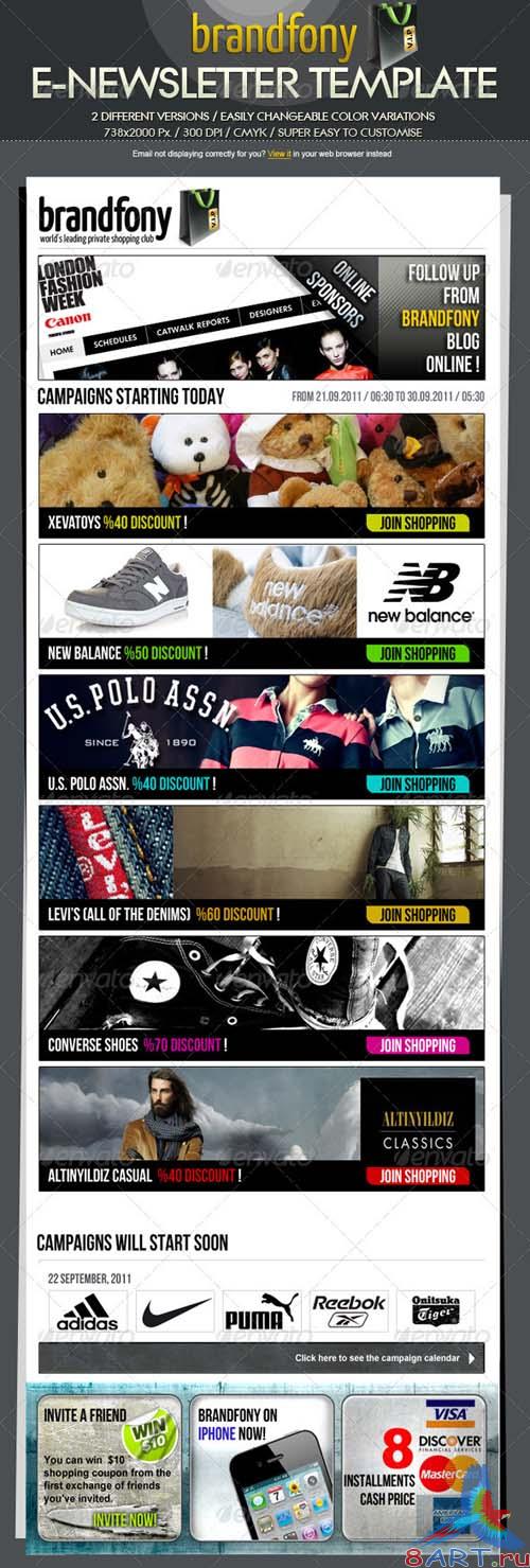 GraphicRiver Brandfony E-Newsletter Template