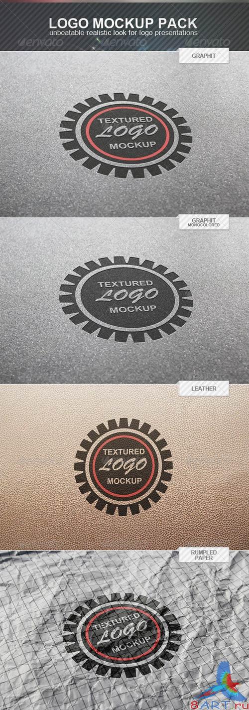 GraphicRiver Textured Logo Mockup Pack GraphicRiver Textured Logo Mockup Pack