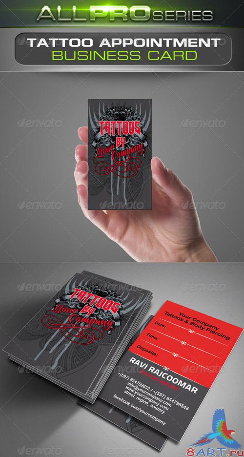 GraphicRiver Tattoo Business Card GraphicRiver Tattoo Business Card