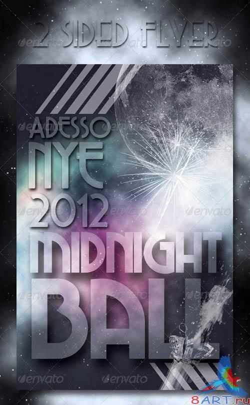 GraphicRiver Midnight Ball New Years Eve Flyer GraphicRiver Midnight Ball New Years Eve Flyer