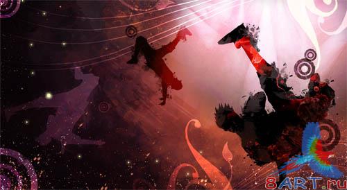 PSD - Red Dance Template