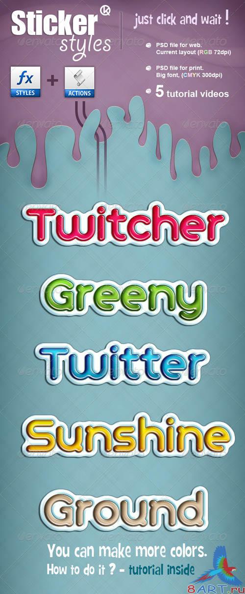 GraphicRiver Sticker Styles
