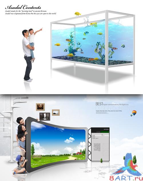 Sources - Aquarium with fish