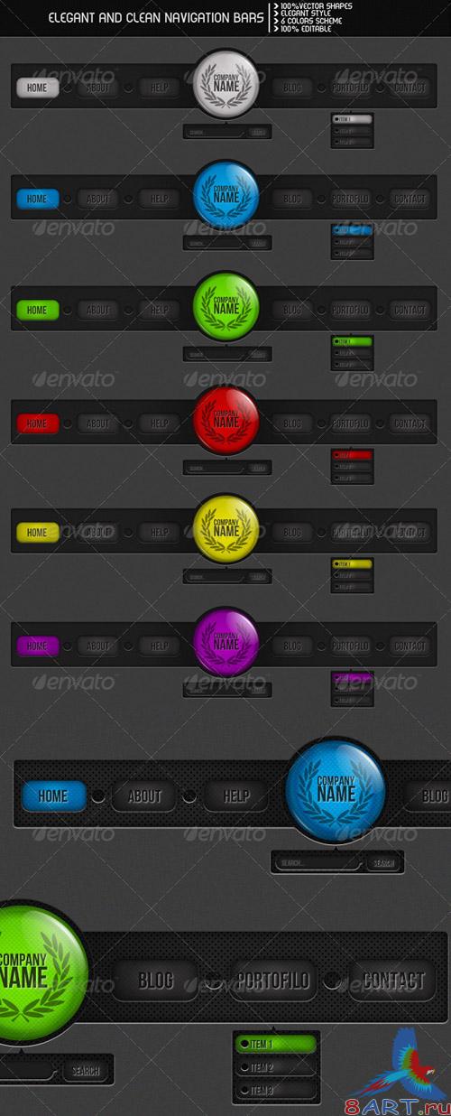 Elegant and Clean Navigation Bars