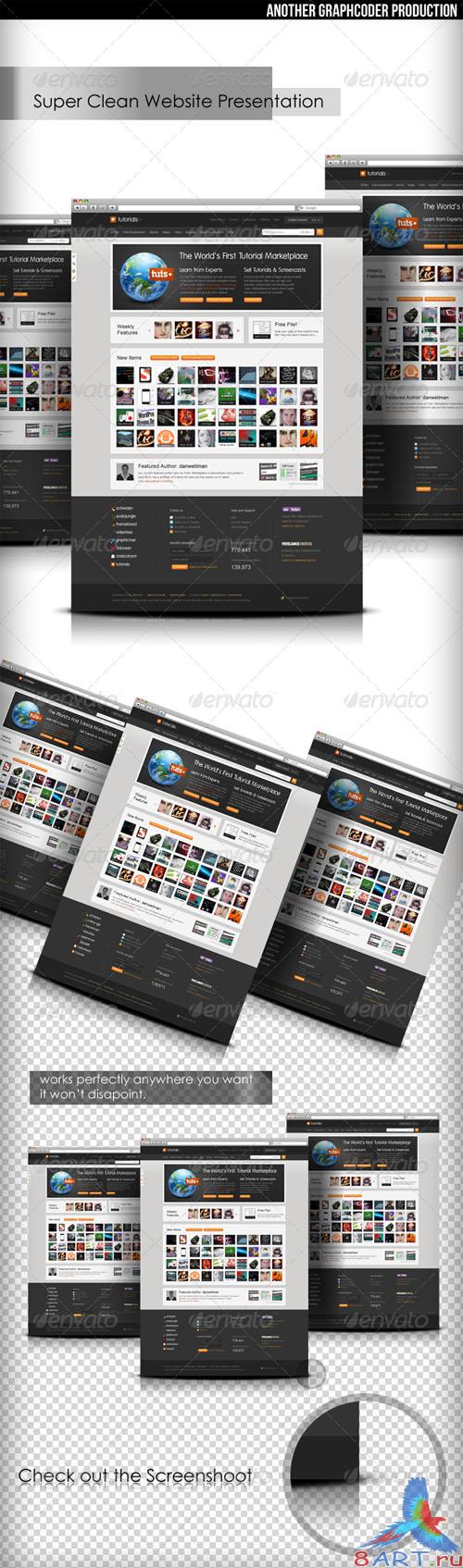 GraphicRiver - Super Clean Web Mock-Up RETAIL