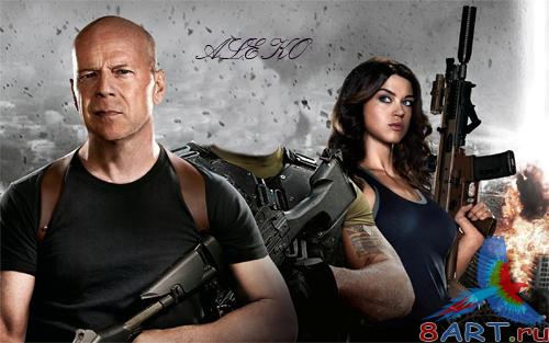 Шаблон ради фотошопа - Бросок кобры Шаблон в угоду кому фотошопа - Бросок кобры