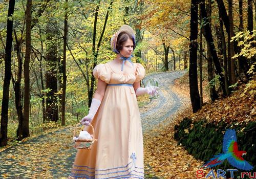 Женский привычка в интересах фотошопа - пир в течение лесу Женский обычай на фотошопа - пир на лесу