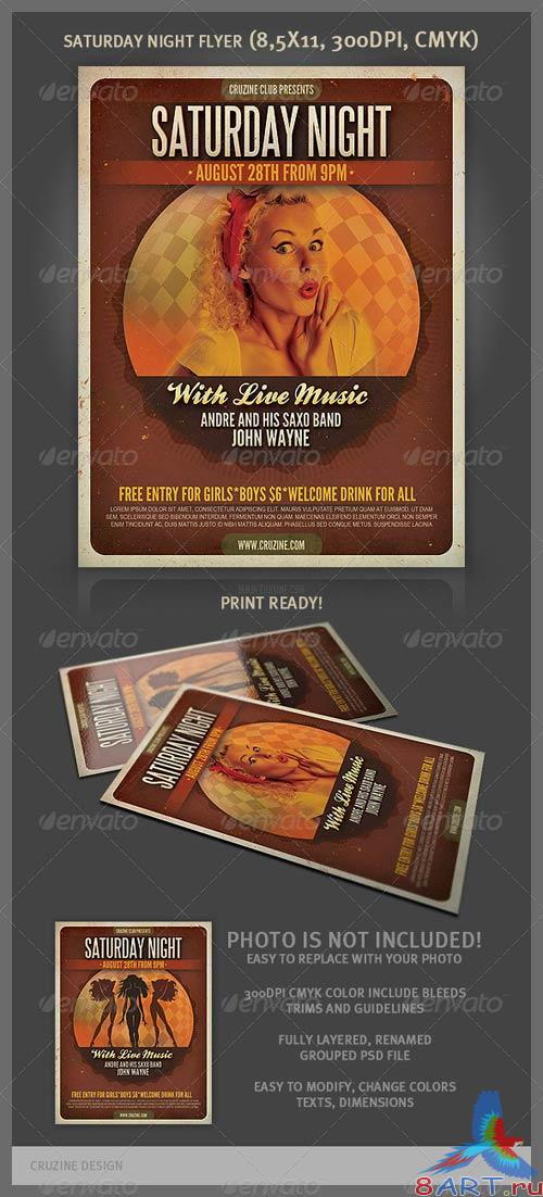 GraphicRiver Saturday Night Flyer