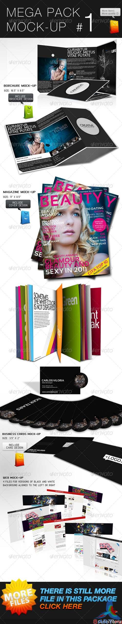 GraphicRiver Mega Pack Mock-Up #1 GraphicRiver Mega Pack Mock-Up #1