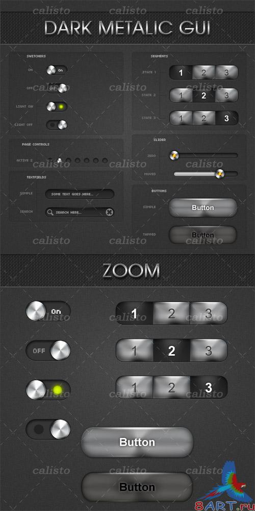 Dark Metalic GUI