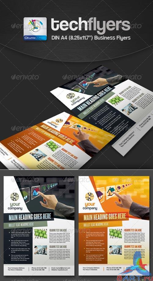 GraphicRiver Tech Multipurpose Business Flyers GraphicRiver Tech Multipurpose Business Flyers