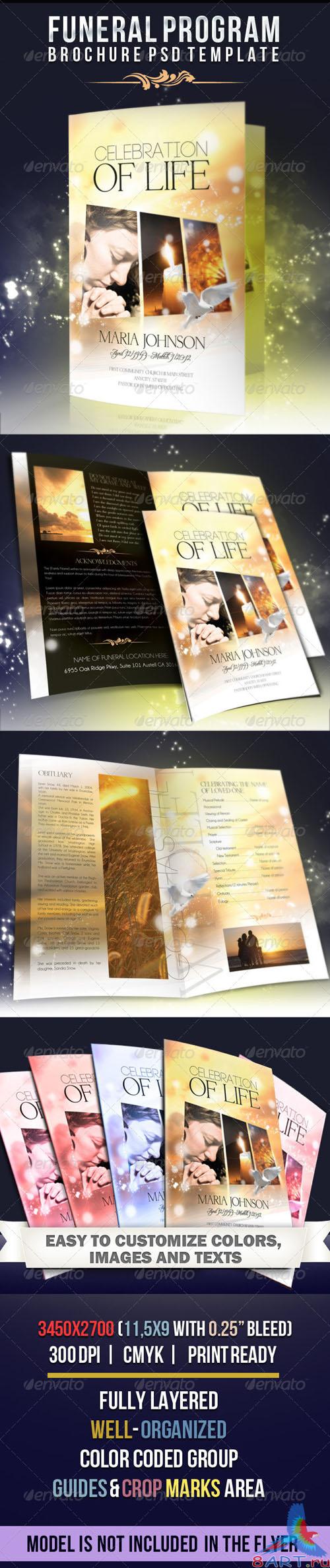 GraphicRiver - Celebration of life - Funeral Program Brochure Template 2549525 GraphicRiver - Celebration of life - Funeral Program Brochure Template 2549525