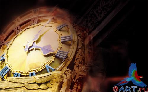PSD - Old Clock Template