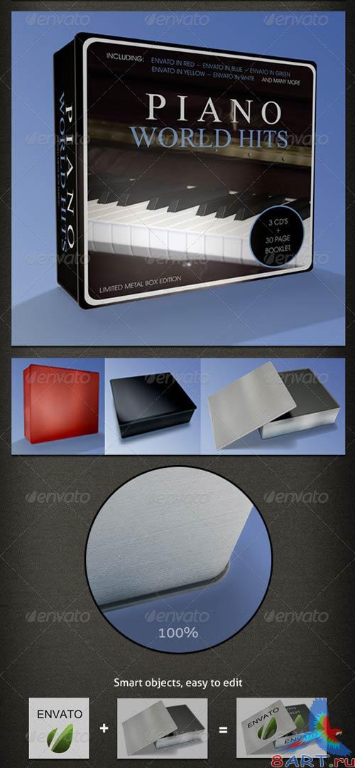 GraphicRiver CD Metal-Box Mock-up GraphicRiver CD Metal-Box Mock-up
