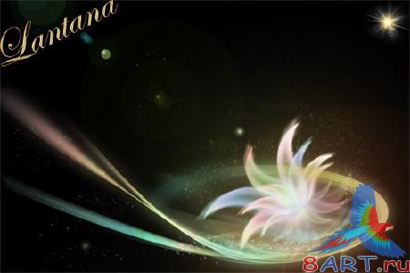 PSD ��������  - Sparkling Flower