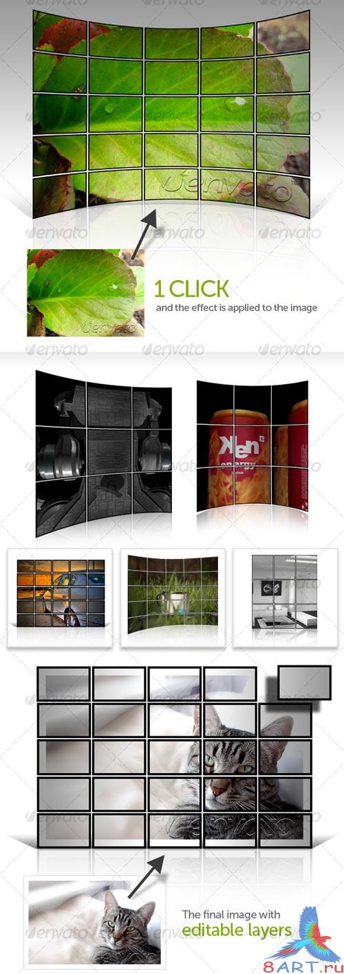 GraphicRiver Mosaic Photo Effects Pro GraphicRiver Mosaic Photo Effects Pro