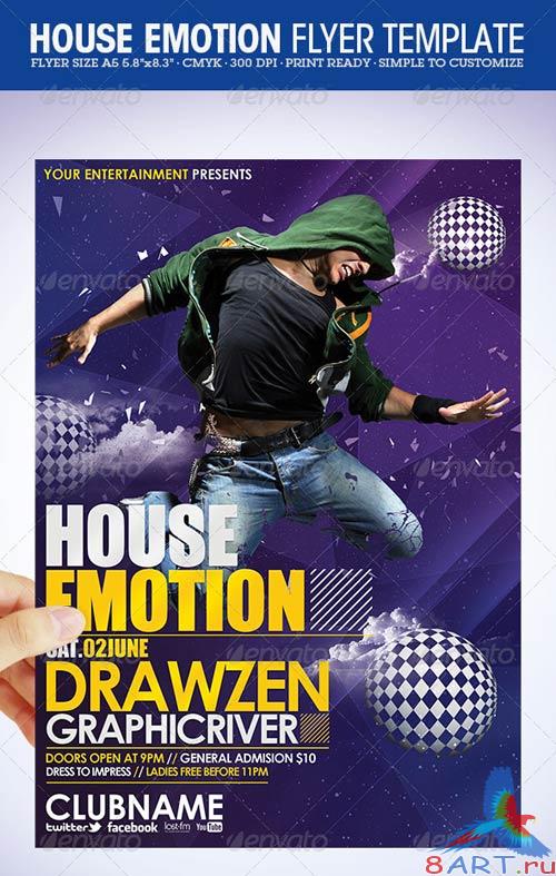 GraphicRiver House Emotion Flyer Template