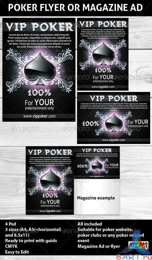 GraphicRiver Poker Magazine Ads or flyers Template GraphicRiver Poker Magazine Ads or flyers Template