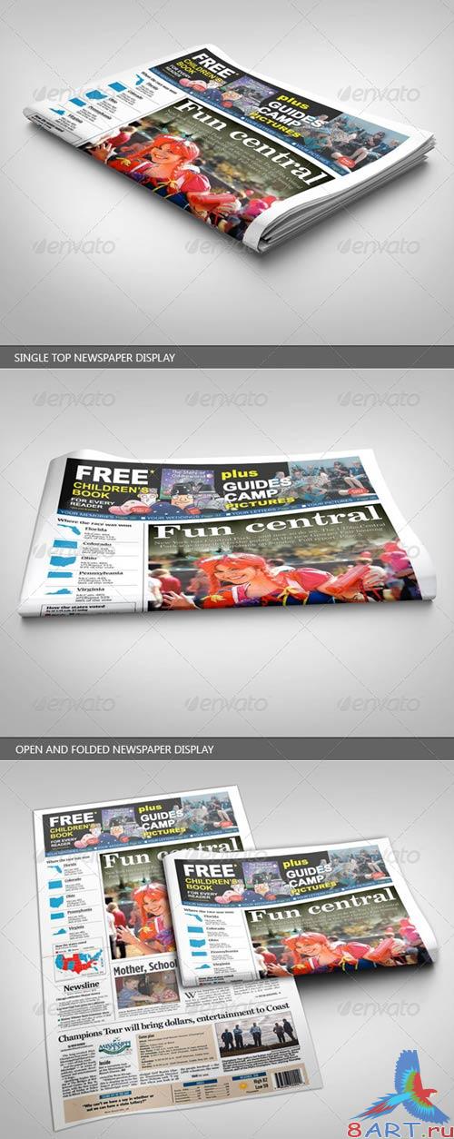 GraphicRiver Newspaper Display Mockup
