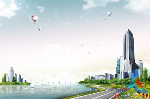 Sources - A balloon in the sky