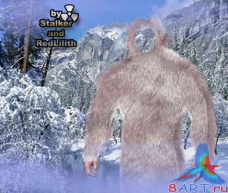 Шаблоны в видах Photoshop - Снежный человек Шаблоны в видах Photoshop - Снежный человек
