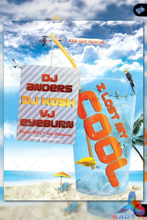 GraphicRiver - I Lost My Cool! - Party Flyer 165811