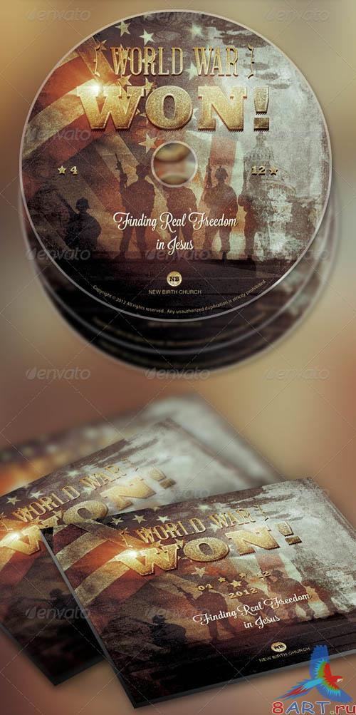 GraphicRiver World War Won! Flyer and CD Template