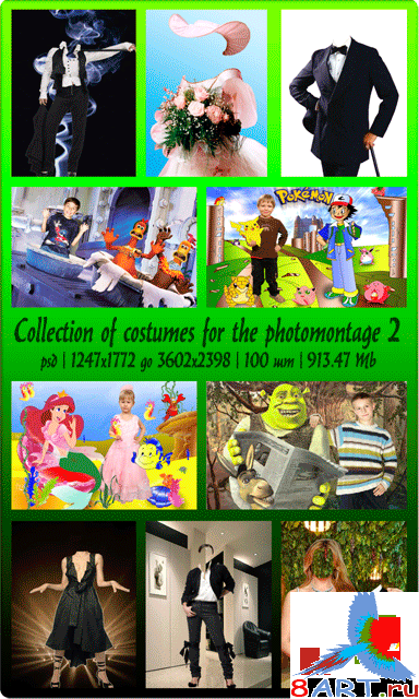     2 / Collection of costumes for the photomontage 2