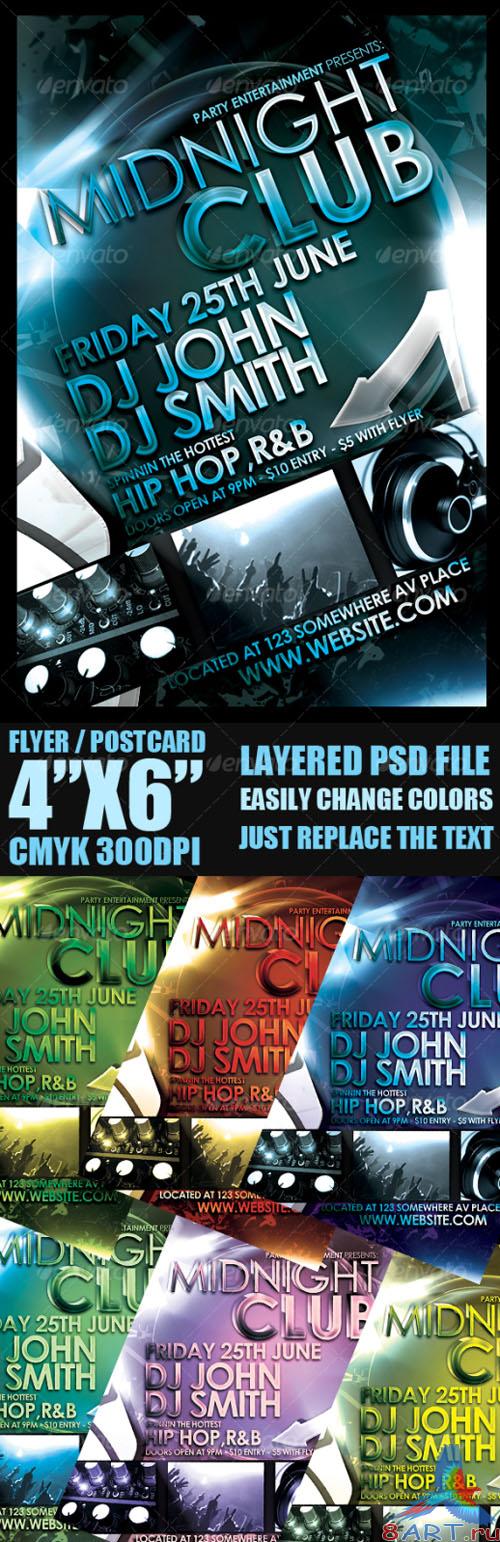 GraphicRiver - Midnight Club Event Flyer Template