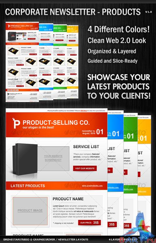 Corporate Newsletter Layout � Product Showcase - GraphicRiver