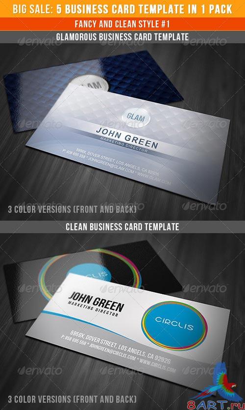 GraphicRiver Fancy And Clean Business Cards Bundle