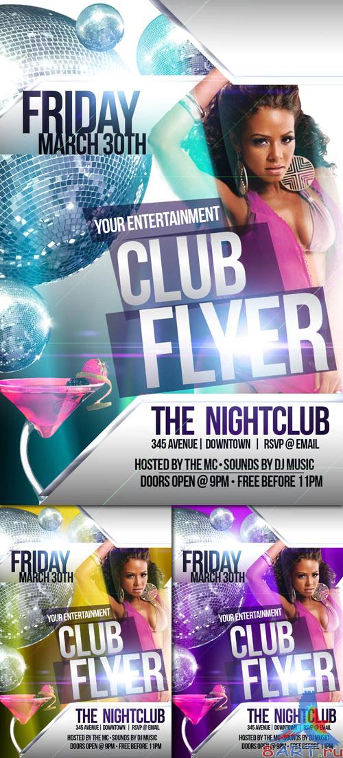 PSD Template - Club Flyer/Poster