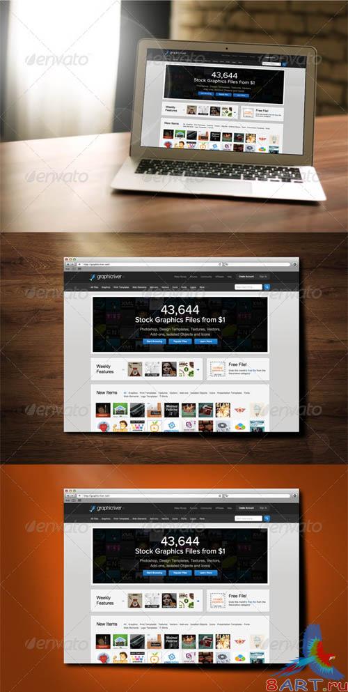 GraphicRiver Realistic Webdesign Mockup