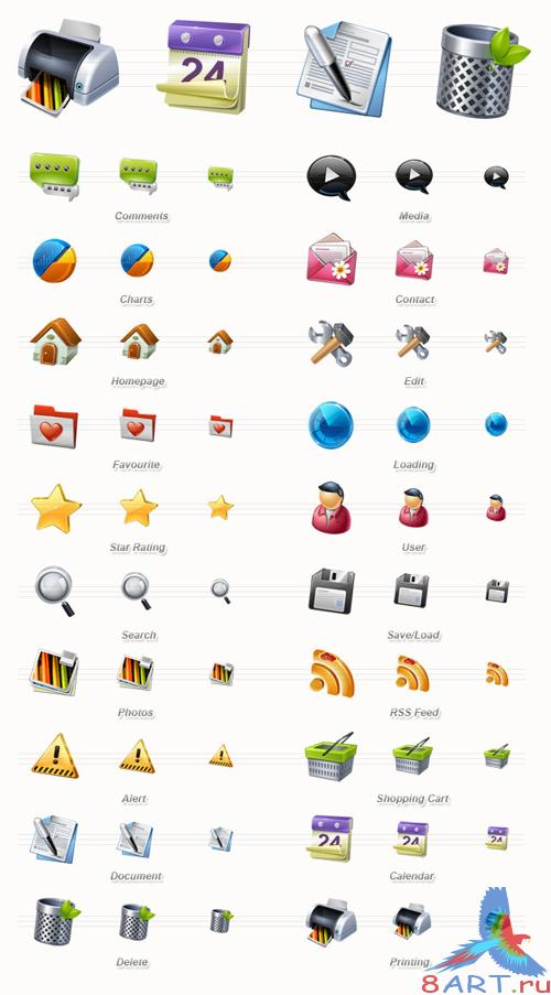 Web icons set Business icons