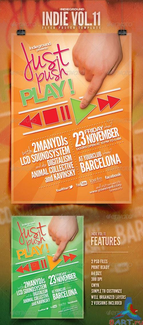 GraphicRiver Indie Flyer/Poster Vol. 11 GraphicRiver Indie Flyer/Poster Vol. 11