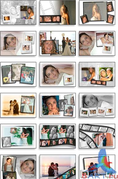 Templates for a wedding album from SPC international Vol.2
