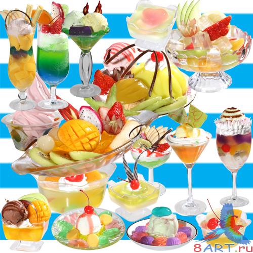 PSD Clipart Ice cream cocktail