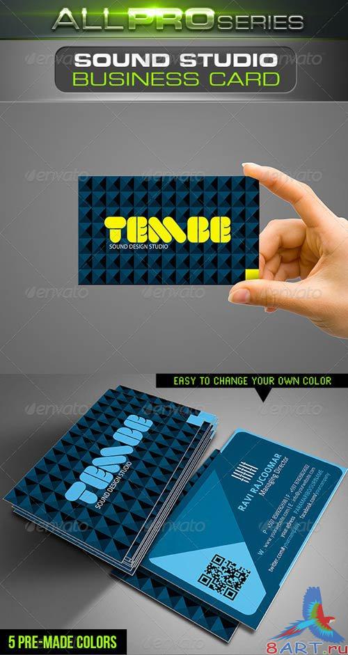 GraphicRiver Sound Studio Business Card