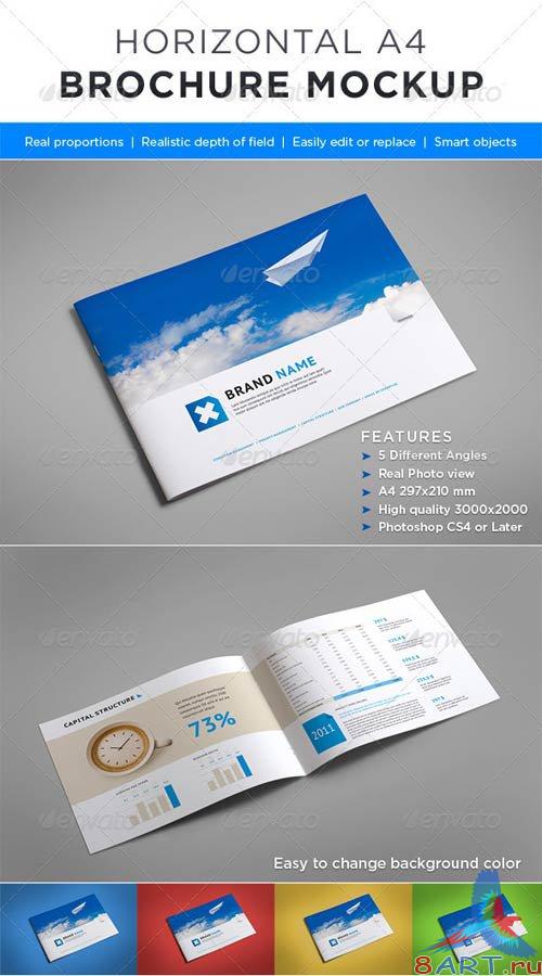 GraphicRiver Horizontal Brochure Mock-up GraphicRiver Horizontal Brochure Mock-up