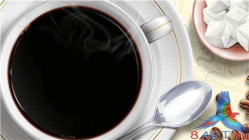 PSD - Cup of Coffee with Sugar PSD - Cup of Coffee with Sugar