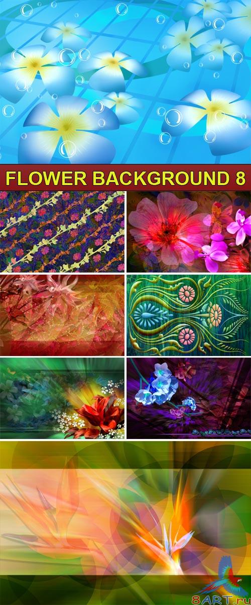 PSD Source - Flower background 8