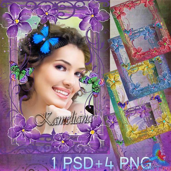  ������� ��������� ��������� - ������.  Frames - Violet